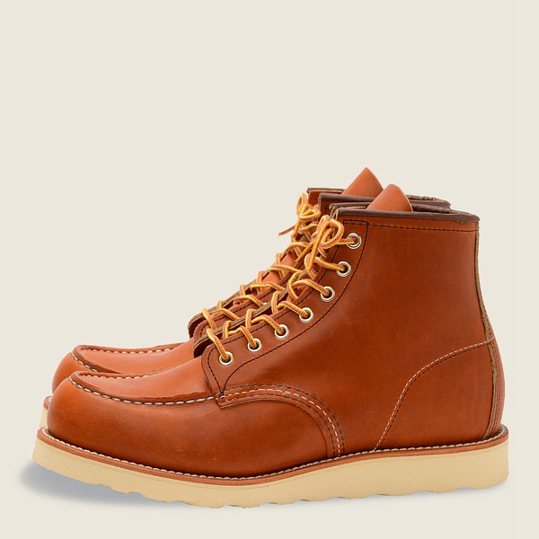 Botas Red Wing Heritage Hombre Marrom - Classic Moc – 6-Inch Legacy Cuero - 789-WCMBQL